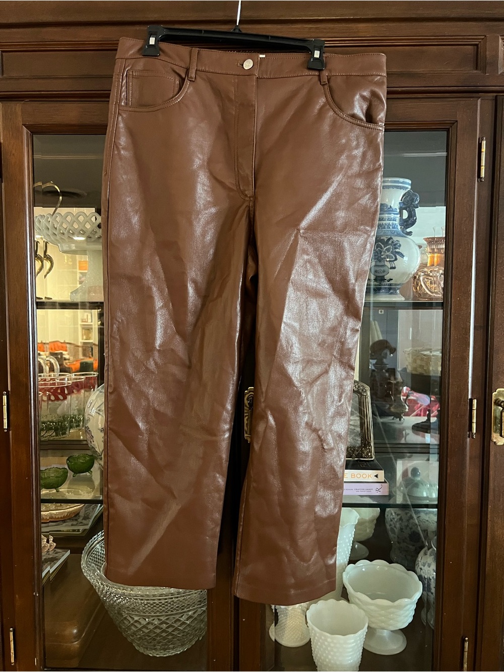 The Melina Wilfred (Aritzia) faux leather pants
